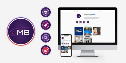 Mike Bailey paint group instagram branding
