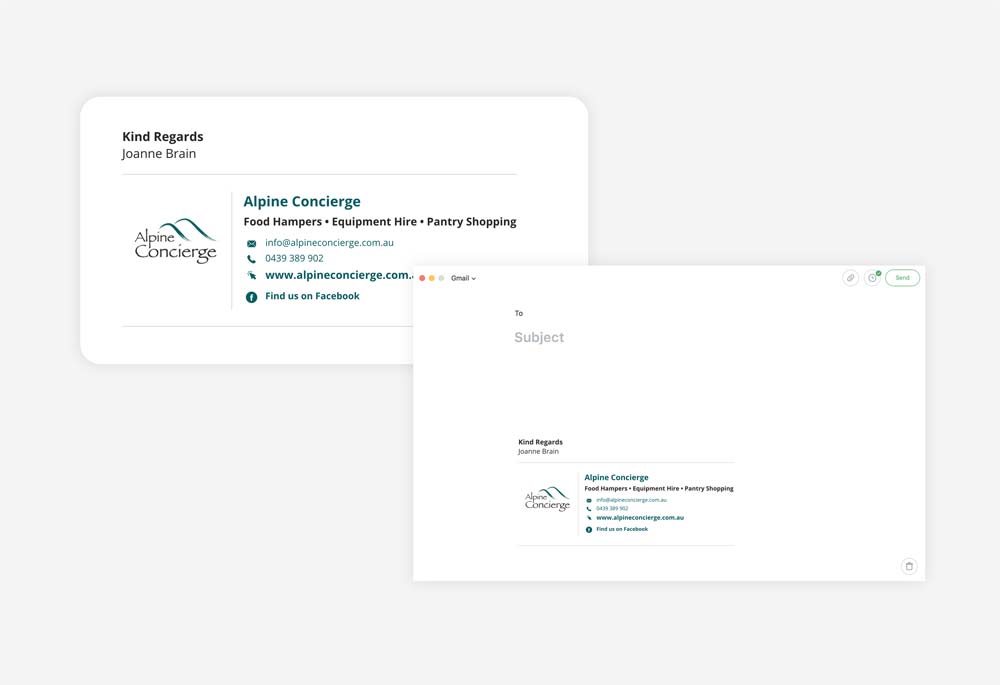 Alpine Concierge - Email Signature