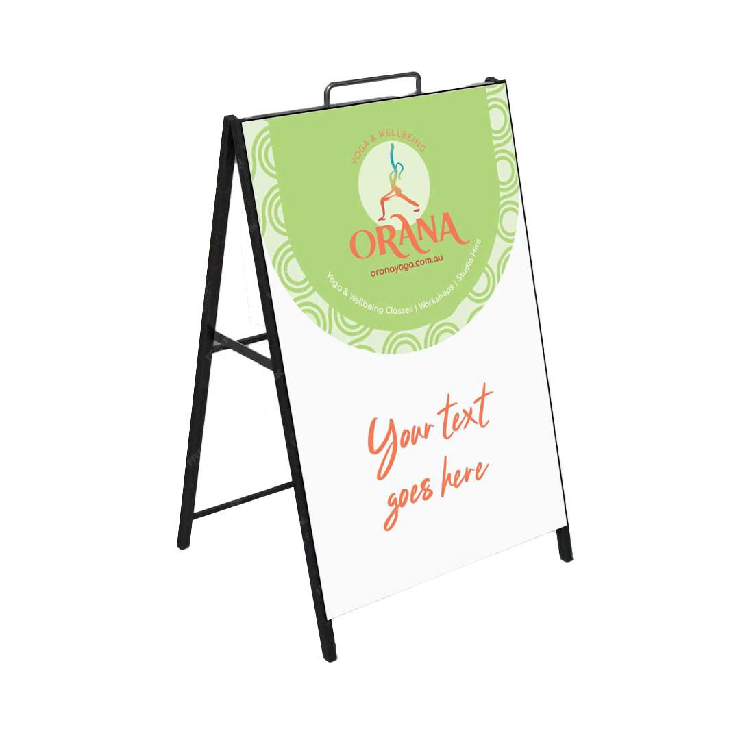Orana Yoga & Wellbeing Centre - A-Frame Signage