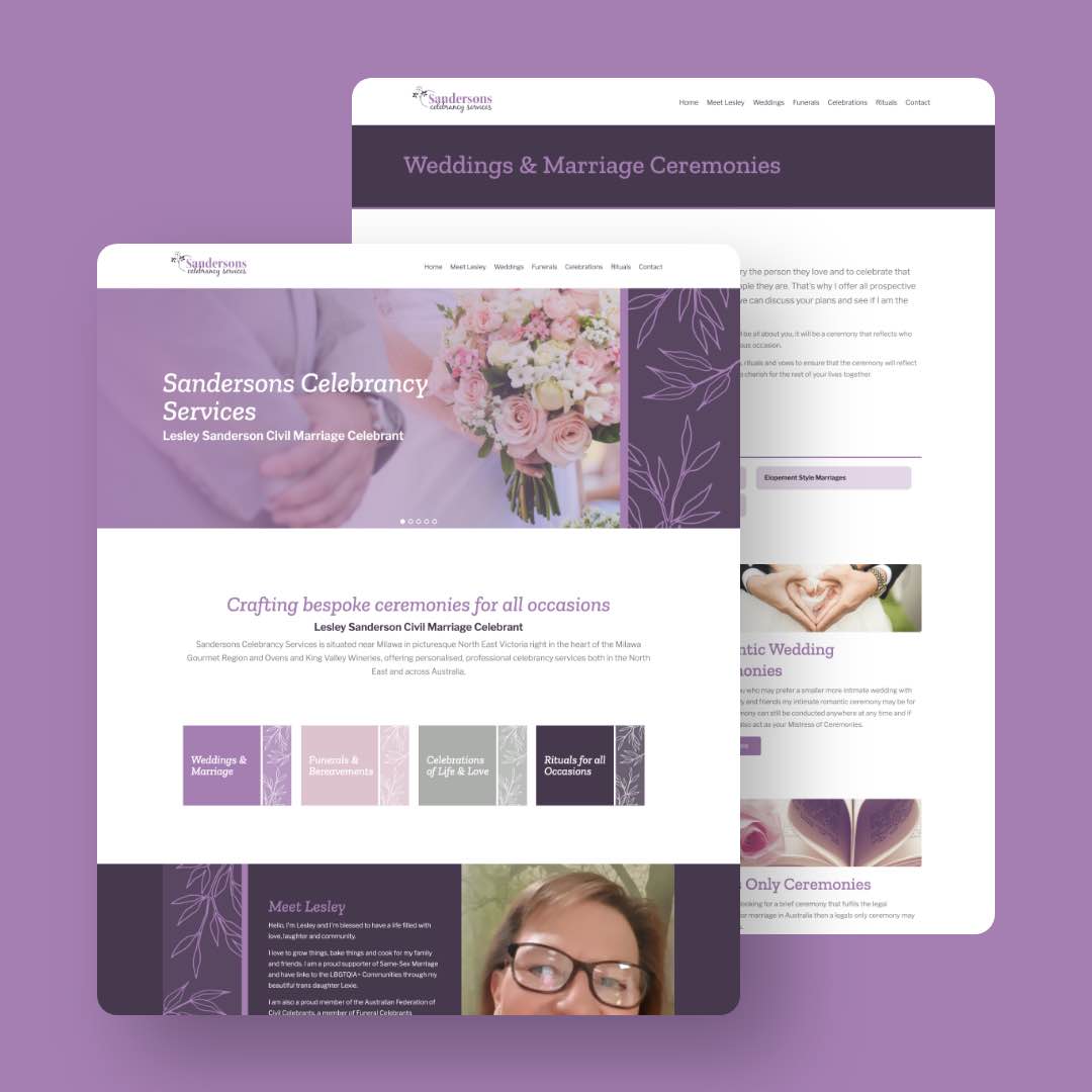 Sanderson Celebrancy Services - Website